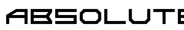 Absolute Zero font preview